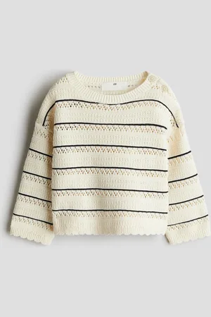 H&M Ajourgebreide katoenen trui