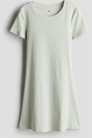 H&M Tricot jurk met korte mouwen