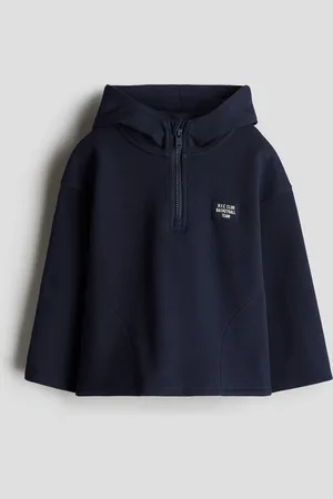 H&M Hoodie van piqué met korte rits