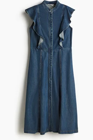 H&M Jeansjurk met volants