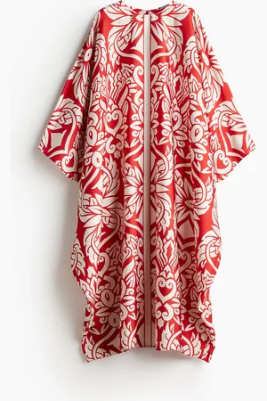 H&M Satijnen kaftanjurk