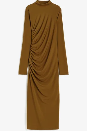 H&M Gedrapeerde jurk met turtleneck