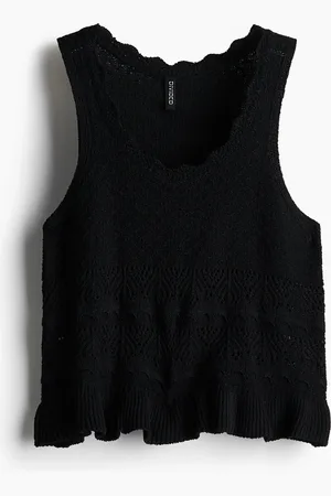 H&M Top met gehaakte look