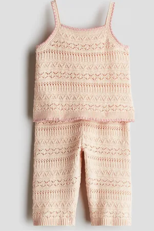 H&M 2-delige katoenen set met gehaakte look
