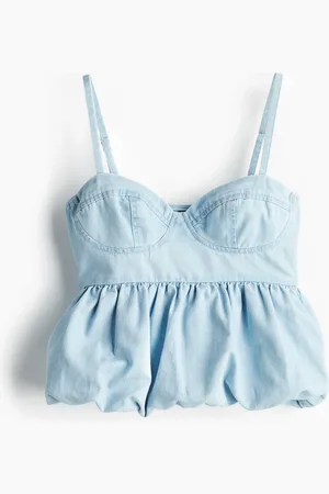 H&M Denim bustiertop