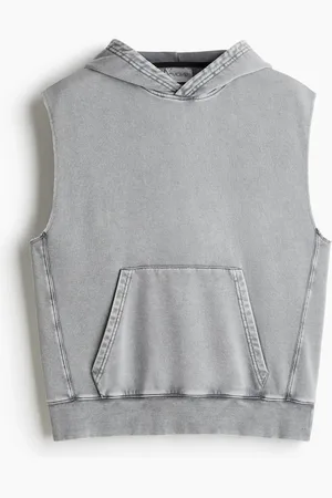 H&M Mouwloze sportsweater met kap Loose Fit