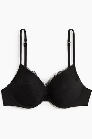 H&M Push-up beha van microvezel en kant