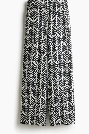 H&M Wijde broek van linnenmix