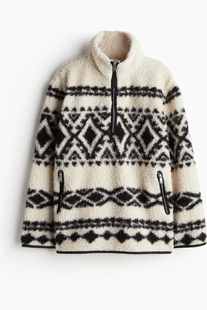 H&M Teddy vest met korte rits