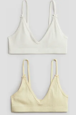 H&M Set van 2 croptops met picotrandjes