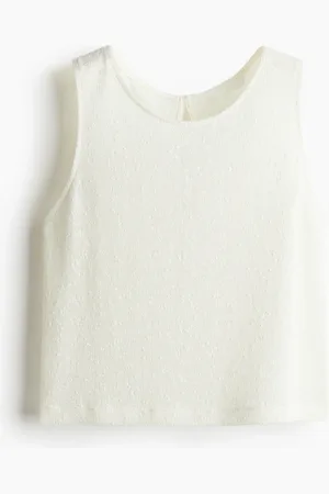 H&M Structuurgebreide tanktop