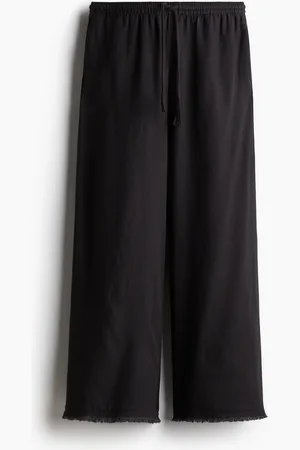 H&M Broek van linnenmix met trekkoord