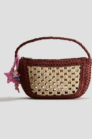 H&M Handtas van papierstro