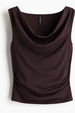 H&M Gedrapeerde top