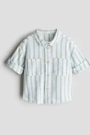 H&M Hemd van linnenmix met oprolmouwen