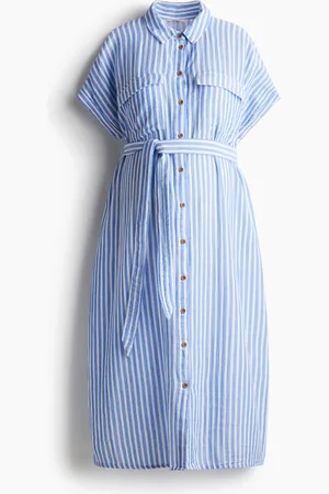 H&M MAMA Doorknoopjurk van mousseline