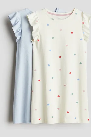H&M Set van 2 katoenen nachthemden