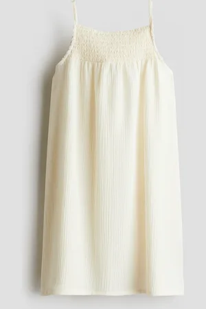 H&M Strappy jurk met smokwerk