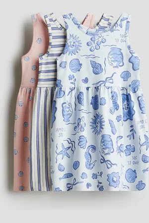 H&M Set van 3 katoenen jurken met print