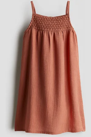H&M Strappy jurk met smokwerk