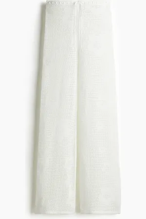 H&M Ajourgebreide broek met trekkoord