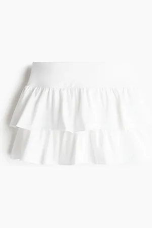 H&M Tricot minirok met volants