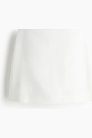 H&M Miniskort van linnenmix