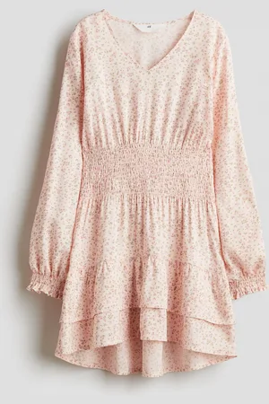 H&M Jurk met smokwerk