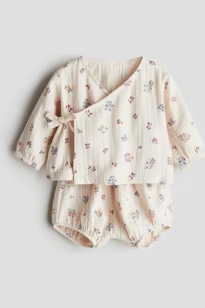 H&M 2-delige set van mousseline met overslag