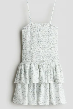 H&M Strappy jurk met smokwerk