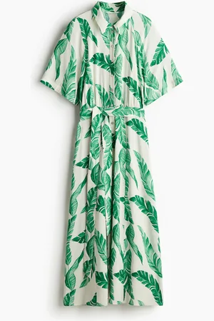 H&M Doorknoopjurk met striklint