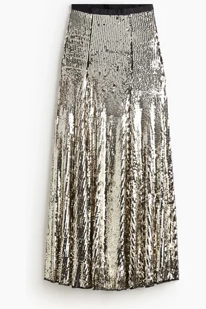 H&M Maxirok met pailletten