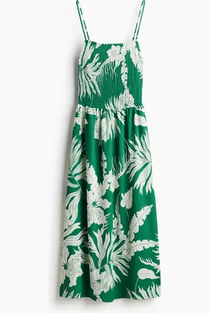 H&M Strappy jurk met smokwerk