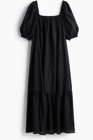 H&M Maxi-jurk met vierkante hals