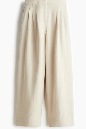 H&M Wijde broek van linnenmix