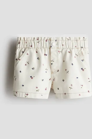 H&M Printed cotton twill shorts