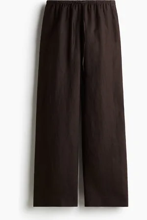 H&M Linnen broek met trekkoord
