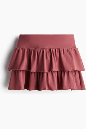 H&M Tricot minirok met volants