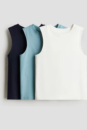 H&M Set van 3 tanktops van katoentricot