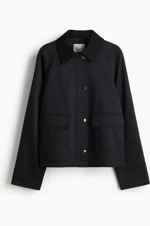 H&M Jas met ribfluwelen kraag