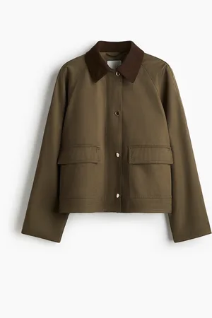 H&M Jas met ribfluwelen kraag
