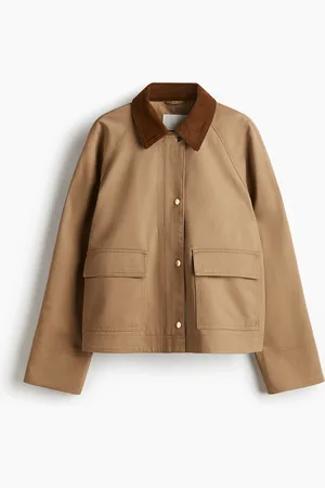 H&M Jas met ribfluwelen kraag