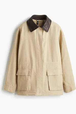 H&M Jas van keper met gecoate kraag