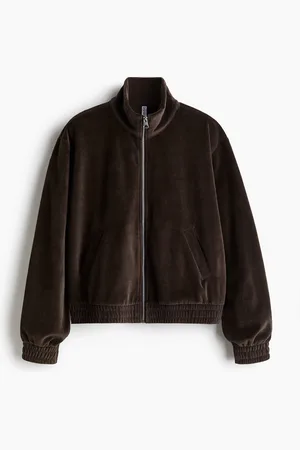 H&M Velour zip-through jacket