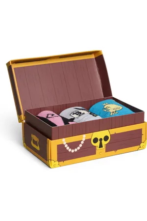 Happy Socks Kids 3-Pack Treasure Chest Socks Gift Set