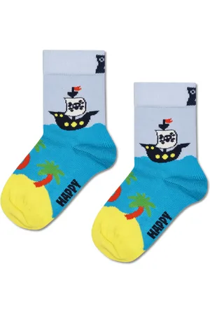 Happy Socks Kids Blue Pirate Ship Crew Sock