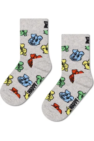 Happy Socks Kids Grey Doggo Crew Sock