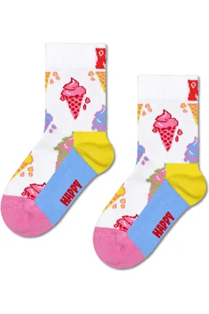 Happy Socks Kids Funny Socks | Silly Ice Cream Crew Socks