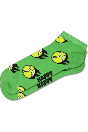 Happy Socks Green Tennis Ball Low Sock