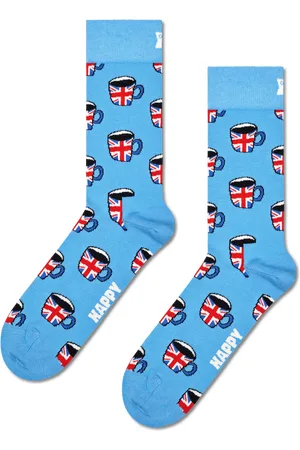 Happy Socks Blue Tea Crew Sock